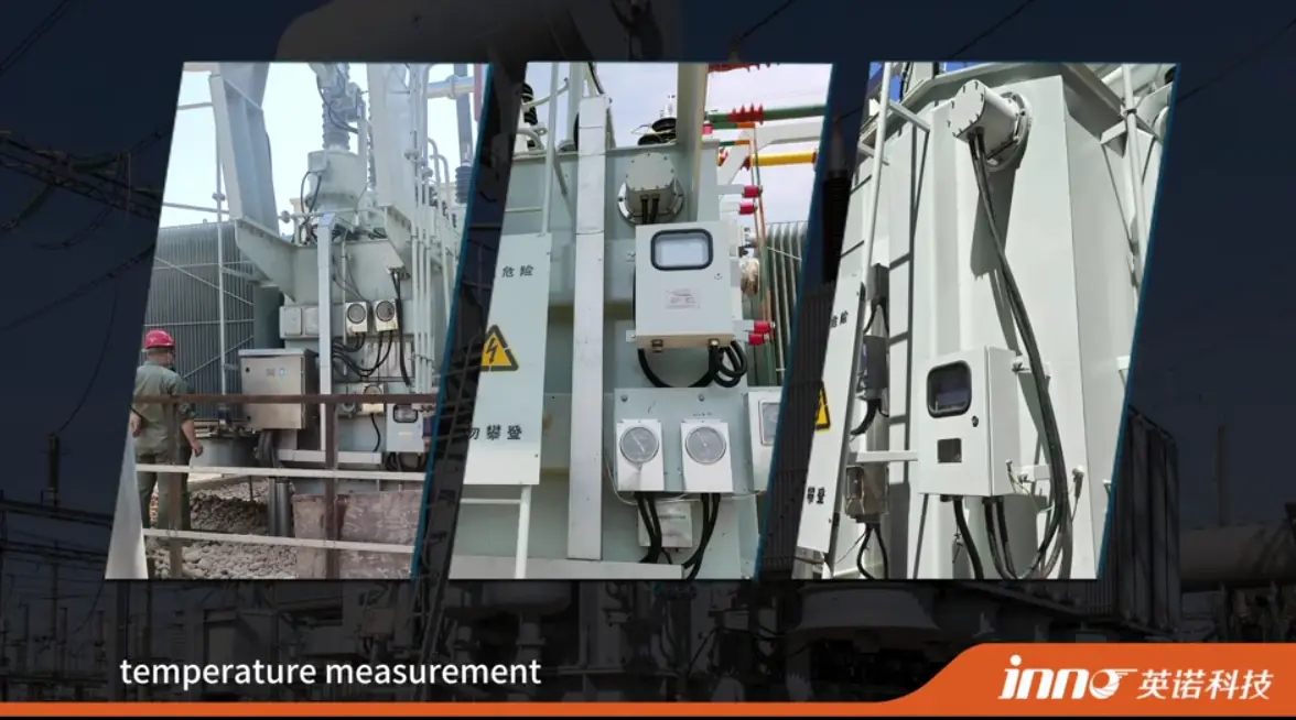 Transformer installations with INNO winding temperature monitoring equipment